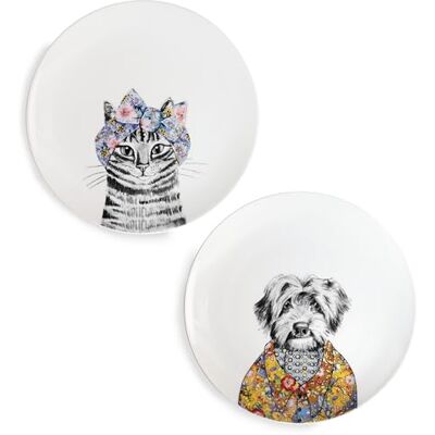 MIKASA x Tipperleyhill Side Plates, Set of 2 Cake Plates for Afternoon Tea, 21cm, Fine China, Alice in Wonderland Teaware, Dishwasher Safe & Gift Boxed MIKASA x Tipperleyhill Side Plates, Set of 2 Cake Plates for Afternoon Tea, 21cm, Fine China, Alice in Wonderland Teaware, Dishwasher Safe & Gift Boxed