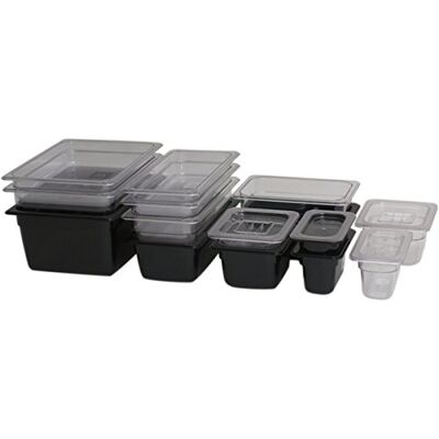 Genware NEV-PCB13-100 Polycarbonate Pan, 100 mm, Black (Pack of 6) Genware NEV-PCB13-100 Polycarbonate Pan, 100 mm, Black (Pack of 6)