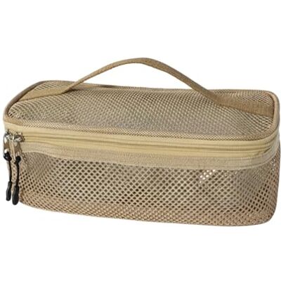 DONGKER Camping Cookware Storage Bag, Portable Mesh Organizer Case with Sturdy Handles and Double Zippers for Outdoor Picnic Plates Bowls Cups Travel Barbecue DONGKER Camping Cookware Storage Bag, Portable Mesh Organizer Case with Sturdy Handles and Double Zippers for Outdoor Picnic Plates Bowls Cups Travel Barbecue