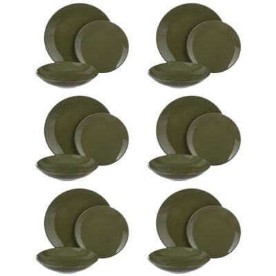 KASANOVA Set 18PZ Table Style Green KASANOVA Set 18PZ Table Style Green