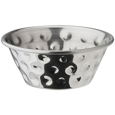 Genware Stainless Steel Hammered Ramekins 1.5oz/40ml, Pack of 4 Genware Stainless Steel Hammered Ramekins 1.5oz/40ml, Pack of 4