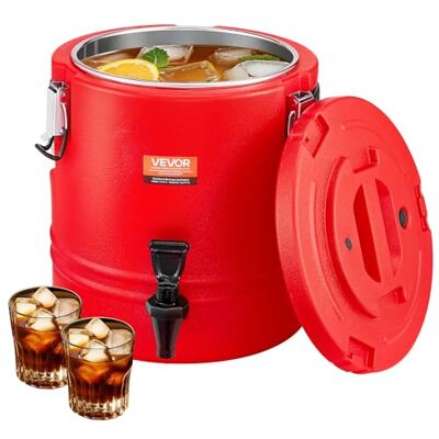 VEVOR Insulated Beverage Dispenser, 3 Gal/11.4L Thermal Hot and Cold Drink Server Dispenser with Spigot, Food-Grade Cooler Jug with 304 Stainless Steel Interior, for Tea Coffee Restaurant Outdoor VEVOR Insulated Beverage Dispenser, 3 Gal/11.4L Thermal Hot and Cold Drink Server Dispenser with Spigot, Food-Grade Cooler Jug with 304 Stainless Steel Interior, for Tea Coffee Restaurant Outdoor