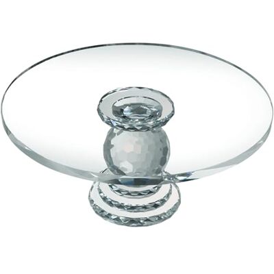 Uten Crystal Glass Cake Stand, 10.6'' Cake Display Stand, Crystal Glass Fruit Plate, Clear Crystal Cake Stand, Display Desserts Holder for Wedding Cakes Serving Platters Uten Crystal Glass Cake Stand, 10.6'' Cake Display Stand, Crystal Glass Fruit Plate, Clear Crystal Cake Stand, Display Desserts Holder for Wedding Cakes Serving Platters