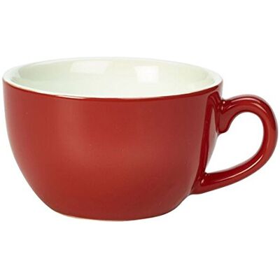 Genware - Porcelain Bowl Cup - Red - 25cl - Cup Genware - Porcelain Bowl Cup - Red - 25cl - Cup