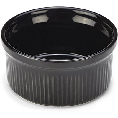 Genware Porcelain Ramekins 8cm Black, SPS8-BL, Pack of 12 Genware Porcelain Ramekins 8cm Black, SPS8-BL, Pack of 12