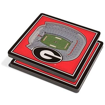 YouTheFan NCAA Georgia Bulldogs Unisex NCAA 3D StadiumView Coaster, Team Color, 4" x 4" x .3125 YouTheFan NCAA Georgia Bulldogs Unisex NCAA 3D StadiumView Coaster, Team Color, 4" x 4" x .3125