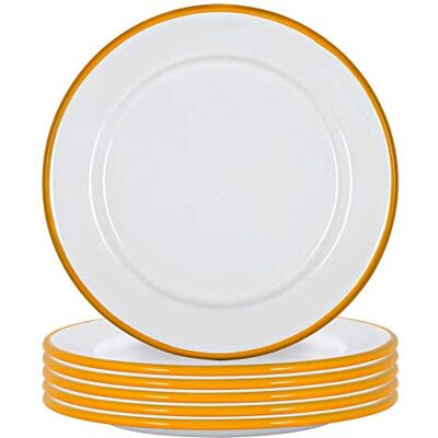 Argon Tableware - White Enamel Side Plate - Dinnerware Argon Tableware - White Enamel Side Plate - Dinnerware