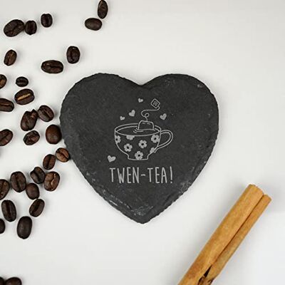 eBuyGB Engraved Heart Slate Coaster -TWEN-Tea Design 20th Birthday Gifts for Women, Her Twentieth Birthday Gift for Friend, Sister, Cousin Drinks Mat eBuyGB Engraved Heart Slate Coaster -TWEN-Tea Design 20th Birthday Gifts for Women, Her Twentieth Birthday Gift for Friend, Sister, Cousin Drinks Mat