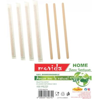 I CASAMICI Biodegradable Bamboo Coffee Scoops Pack of 100 I CASAMICI Biodegradable Bamboo Coffee Scoops Pack of 100