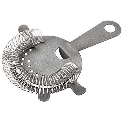 Utopia Matt Pewter Effect Cocktail Strainer 4 Prong Utopia Matt Pewter Effect Cocktail Strainer 4 Prong
