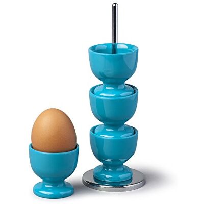 Zeal - Stack and Store Egg Cup Set - Chrome Stand - Egg Cup Set Zeal - Stack and Store Egg Cup Set - Chrome Stand - Egg Cup Set