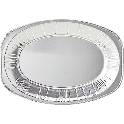 Dispo Foil Trays 14 Inch Sandwich Platter Trays, Ideal for Catering and Events Durable Serving Platter for Parties and Gatherings, Aluminium foil Trays (Pack of 10) Dispo Foil Trays 14 Inch Sandwich Platter Trays, Ideal for Catering and Events Durable Serving Platter for Parties and Gatherings, Aluminium foil Trays (Pack of 10)