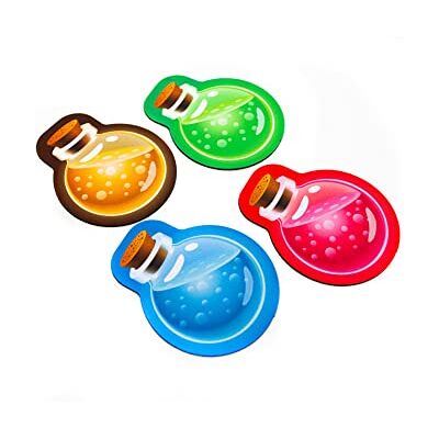PLAYMATS Coasters Mug Potions Mana (Blue), Life (Red), Stamina (Green), Strength (Yellow) 4 Pieces PLAYMATS Coasters Mug Potions Mana (Blue), Life (Red), Stamina (Green), Strength (Yellow) 4 Pieces