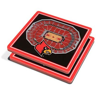 YouTheFan NCAA Louisville Cardinals Unisex NCAA 3D StadiumView Coaster, Team Color, 4" x 4" x .3125 YouTheFan NCAA Louisville Cardinals Unisex NCAA 3D StadiumView Coaster, Team Color, 4" x 4" x .3125