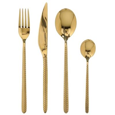 Tognana , Ophira Gold 24 Cutlery Set, 18/0 Steel, Gold Tognana , Ophira Gold 24 Cutlery Set, 18/0 Steel, Gold