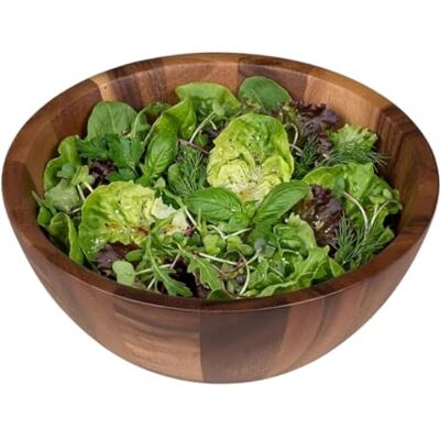Tala Small Bowl in Lacquered Acacia, Elegant Serving Bowl for Snacks, Dips, Salads and Condiments, Natural Wood Finish, 15.5 x 5.5 cm Tala Small Bowl in Lacquered Acacia, Elegant Serving Bowl for Snacks, Dips, Salads and Condiments, Natural Wood Finish, 15.5 x 5.5 cm
