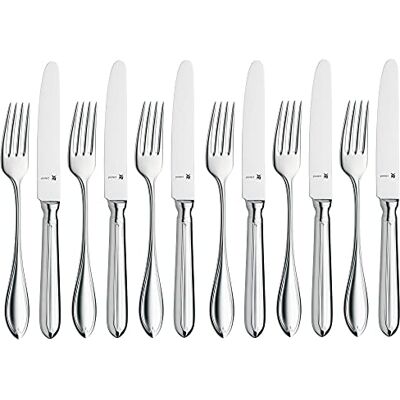 WMF Premiere Cromargan Protect Dessert/Breakfast Cutlery Set for 6 People, Silver, 12-Piece WMF Premiere Cromargan Protect Dessert/Breakfast Cutlery Set for 6 People, Silver, 12-Piece