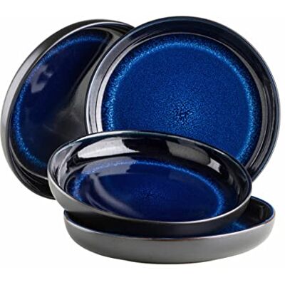 Mäser Niara Black Ceramic Soup Plate Set - Soup Plate Set Mäser Niara Black Ceramic Soup Plate Set - Soup Plate Set