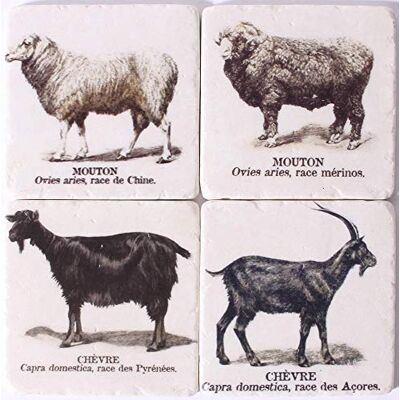 Lafinesse Em7094 Stone Coasters for hot or cold-Em7094, Stoneware Lafinesse Em7094 Stone Coasters for hot or cold-Em7094, Stoneware