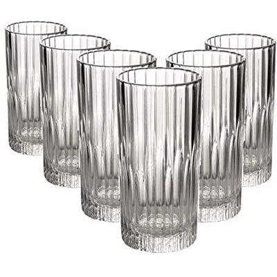 Duralex - Manhattan High tumbler - 6pc - Clear - Tumblers Duralex - Manhattan High tumbler - 6pc - Clear - Tumblers