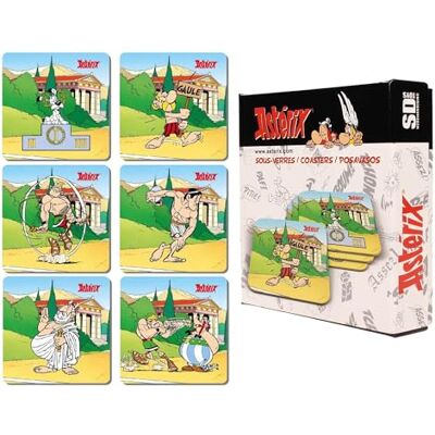 SD Toys Asterix Olympic Games Coasters, Cork, Multicoloured, 3 x 9 x 9 cm, Pack of 6 SD Toys Asterix Olympic Games Coasters, Cork, Multicoloured, 3 x 9 x 9 cm, Pack of 6