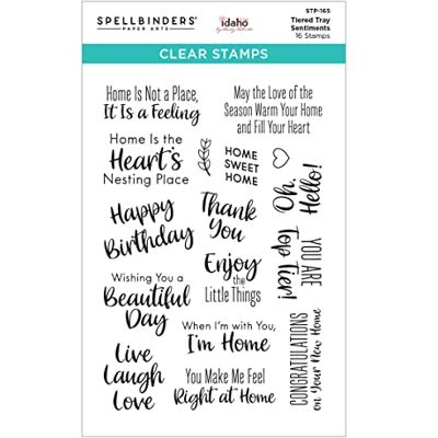 Spellbinders Tiered Tray Sentiments Spellbinders Tiered Tray Sentiments