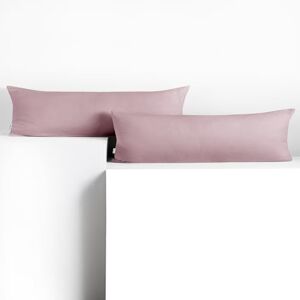 DecoKing 2 Pillowcases 40 x 145 cm Jersey 100% Combed Cotton Zip Heather Amber DecoKing 2 Pillowcases 40 x 145 cm Jersey 100% Combed Cotton Zip Heather Amber