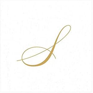 Caspari Signature Gold Initial S Paper Linen Cocktail Napkins, White Pearl, Pack of 30 Caspari Signature Gold Initial S Paper Linen Cocktail Napkins, White Pearl, Pack of 30
