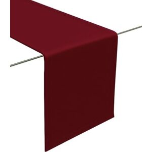 Lemos Home Table Runner Made of Minimate Fabric Modern, Smooth, Wide Hem, Non-Iron, Durable, Washable up to 60°C, Can be Tumble Dried. Kitchen and Living Room, Choice of Size and Colour (Wine Red, 45 x 150) Lemos Home Table Runner Made of Minimate Fabric Modern, Smooth, Wide Hem, Non-Iron, Durable, Washable up to 60°C, Can be Tumble Dried. Kitchen and Living Room, Choice of Size and Colour (Wine Red, 45 x 150)