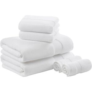 Madison Park SIGNATURE Turkish 100% Cotton 600Gsm Luxury Premium Thick Soft Abosorbant Hotel Bathroom Towel Set Shower Hand Face Washcloths, Assorted Sizes, White 6 Piece Madison Park SIGNATURE Turkish 100% Cotton 600Gsm Luxury Premium Thick Soft Abosorbant Hotel Bathroom Towel Set Shower Hand Face Washcloths, Assorted Sizes, White 6 Piece