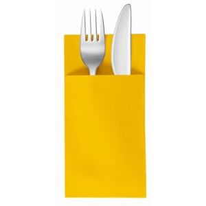 VelaHub Soft Point 50 Cutlery Napkins, High-Quality Disposable Napkins, 39 x 38 cm, Yellow VelaHub Soft Point 50 Cutlery Napkins, High-Quality Disposable Napkins, 39 x 38 cm, Yellow