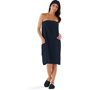 BT Boca Terry Womens Spa Wrap 100% Cotton Spa, Shower, Bath and Gym Towel w Snaps, Towel Wrap for Women, Black, Medium/Large BT Boca Terry Womens Spa Wrap 100% Cotton Spa, Shower, Bath and Gym Towel w Snaps, Towel Wrap for Women, Black, Medium/Large