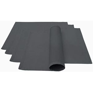 Lemos Home - Cpt-000 - Cotton Placemat Set - 46x36cm - Basaltgrå Lemos Home - Cpt-000 - Cotton Placemat Set - 46x36cm - Basaltgrå