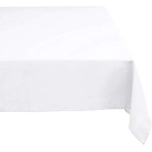 DII 60x84 Rectangular Polyester Tablecloth, White Perfect for Weddings, Brunch, Catering Events, Dinner Parties, Buffets or Everyday Use DII 60x84 Rectangular Polyester Tablecloth, White Perfect for Weddings, Brunch, Catering Events, Dinner Parties, Buffets or Everyday Use