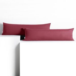 DecoKing 2 Pillow Cases 20x145cm Jersey Cotton Zip Old Pink Amber DecoKing 2 Pillow Cases 20x145cm Jersey Cotton Zip Old Pink Amber