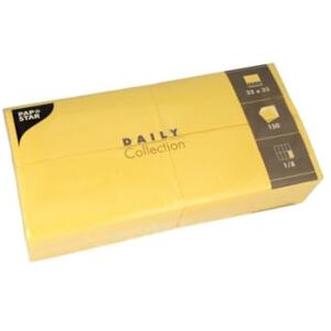 PAPSTAR 150 Paper Napkins 32x32cm Folded in 8 - Yellow - Serviettes PAPSTAR 150 Paper Napkins 32x32cm Folded in 8 - Yellow - Serviettes