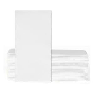 VelaHub Soft Point 50 Napkins, 1/8 Fold, High-Quality Disposable Napkins, 39 x 38 cm, White VelaHub Soft Point 50 Napkins, 1/8 Fold, High-Quality Disposable Napkins, 39 x 38 cm, White