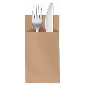 VelaHub Soft Point 50 Cutlery Napkins, Disposable Napkins, 39 x 38 cm, Natural Brown VelaHub Soft Point 50 Cutlery Napkins, Disposable Napkins, 39 x 38 cm, Natural Brown