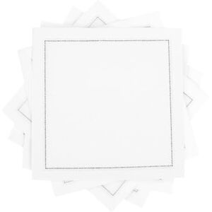 FIVE STAR NAPKINS 100% Cotton Cocktail Napkin, 50-Pack, White FIVE STAR NAPKINS 100% Cotton Cocktail Napkin, 50-Pack, White