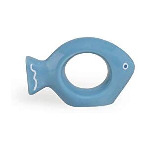 Excelsa Ocean Napkin, Ceramic, White/Blue Excelsa Ocean Napkin, Ceramic, White/Blue