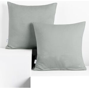 DecoKing 2 cushion covers 50 x 50 cm jersey cotton zip steel amber DecoKing 2 cushion covers 50 x 50 cm jersey cotton zip steel amber