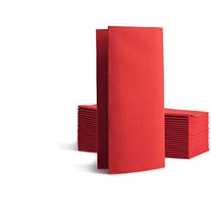 Alvotex CHIC Airlaid 50 Napkins, 1/8 Pleat Fabric-Like, Disposable Napkins, 39 x 40 cm, Red Alvotex CHIC Airlaid 50 Napkins, 1/8 Pleat Fabric-Like, Disposable Napkins, 39 x 40 cm, Red