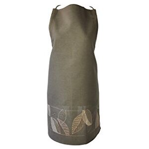 Bellanda Model - Leaf Embroidered Polyester Apron - Apron Bellanda Model - Leaf Embroidered Polyester Apron - Apron