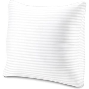 EvZ Homie Premium Stuffer Pillow Insert Sham Square Form Polyester, 22" L X 22" W, Standard White Striped, for 22" Covers EvZ Homie Premium Stuffer Pillow Insert Sham Square Form Polyester, 22" L X 22" W, Standard White Striped, for 22" Covers