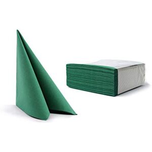 Alvotex Chic Airlaid 50 Napkins, Fabric-Like, Disposable Napkin, Green, 40 x 40 cm Alvotex Chic Airlaid 50 Napkins, Fabric-Like, Disposable Napkin, Green, 40 x 40 cm