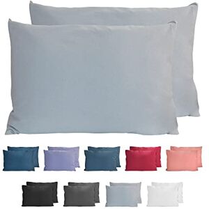 Komfortec Cotton Cushion Covers Set - 2 Pcs, Grey, 40x60cm Komfortec Cotton Cushion Covers Set - 2 Pcs, Grey, 40x60cm