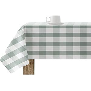 BL BELUM Resinated Tablecloth Stain Resistant Paintings 0120-104, Plaid Vichy Size; 200x140 cm, Anti Stain NO Rubber, Vichy Mint, 100% Organic Cotton BL BELUM Resinated Tablecloth Stain Resistant Paintings 0120-104, Plaid Vichy Size; 200x140 cm, Anti Stain NO Rubber, Vichy Mint, 100% Organic Cotton