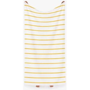 Komfortec Beach Towel 100 x 180 cm, Cotton, Large Bath Towel with Striped Design, Soft and Absorbent, Ideal for Beach, Pool and Holidays (Yellow) Komfortec Beach Towel 100 x 180 cm, Cotton, Large Bath Towel with Striped Design, Soft and Absorbent, Ideal for Beach, Pool and Holidays (Yellow)