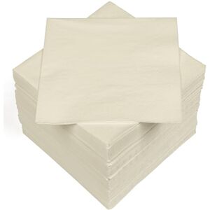 HEKU 30241-02 - 100 Plain Napkins - 3-ply - 33 x 33 cm - Cream HEKU 30241-02 - 100 Plain Napkins - 3-ply - 33 x 33 cm - Cream