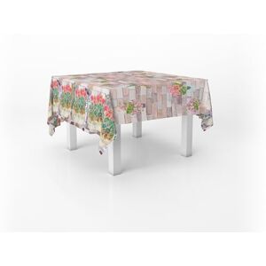 Italian Bed Linen Gerani Digital Print Tablecloth Stain Resistant 150 x 150 cm Italian Bed Linen Gerani Digital Print Tablecloth Stain Resistant 150 x 150 cm
